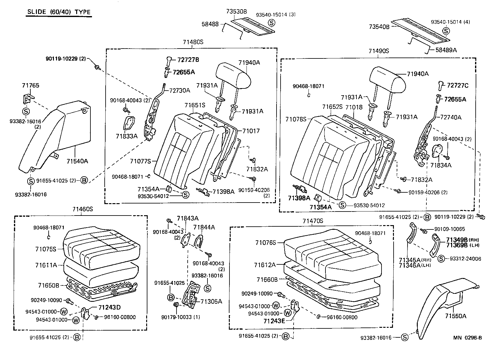 58488-91703 SPRING, DECK BOARD, RH product image
