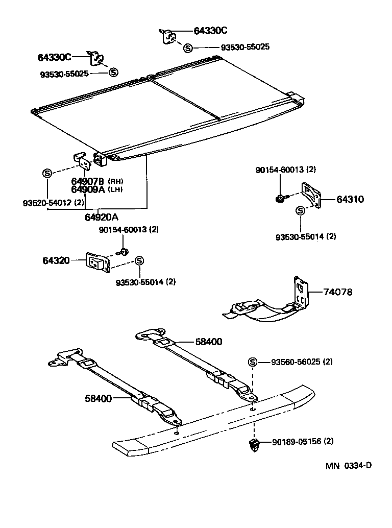 74348-12010-12 HOOK(FOR PACKAGE TRAY TRIM PANEL) product image