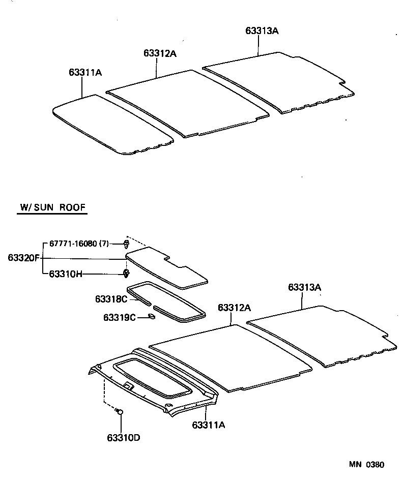 63341-26060 PAD, ROOF SILENCER, NO.2 product image