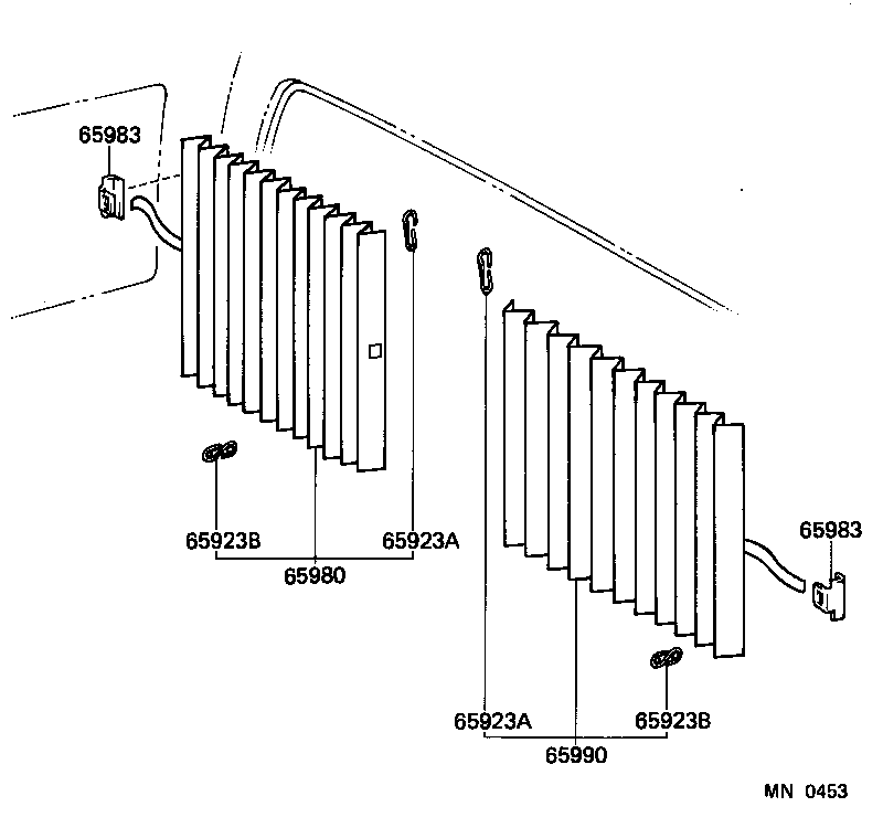 65960-26041-E4 CURTAIN ASSY, SIDE, REAR RH product image