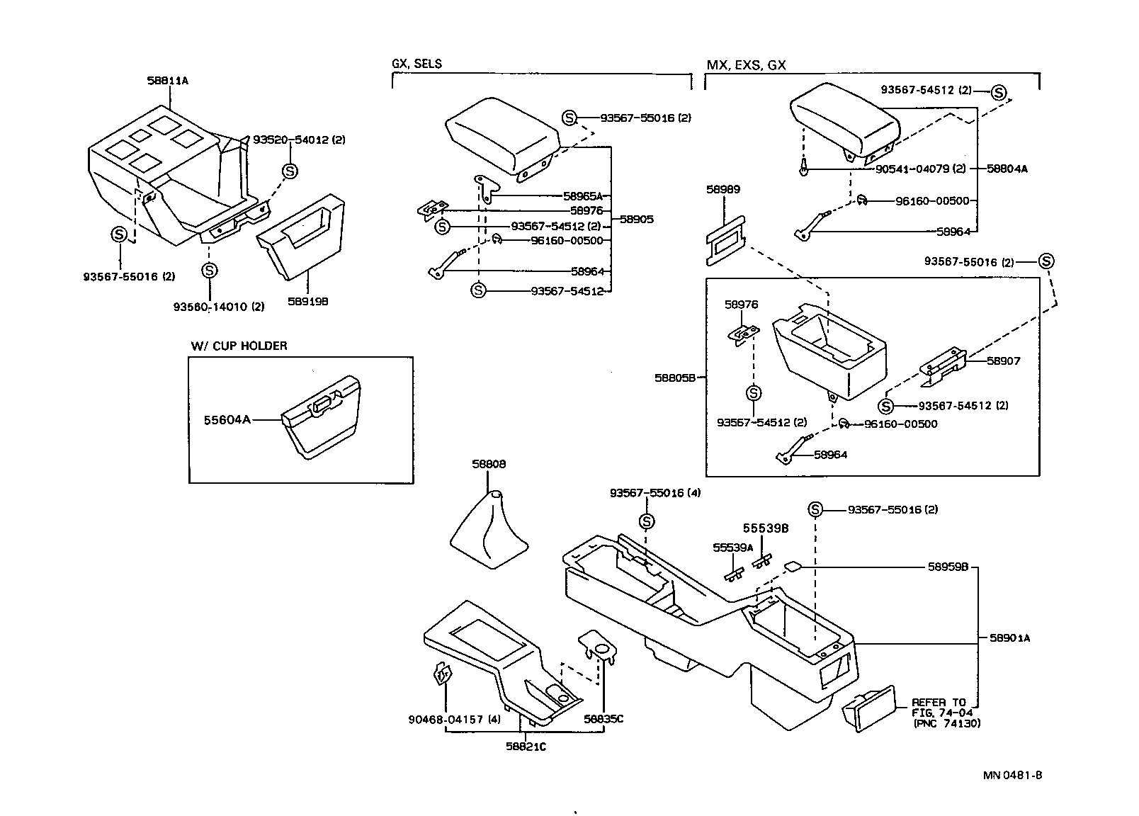 58804-20030-06 PANEL SUB-ASSY, CONSOLE, UPPER product image