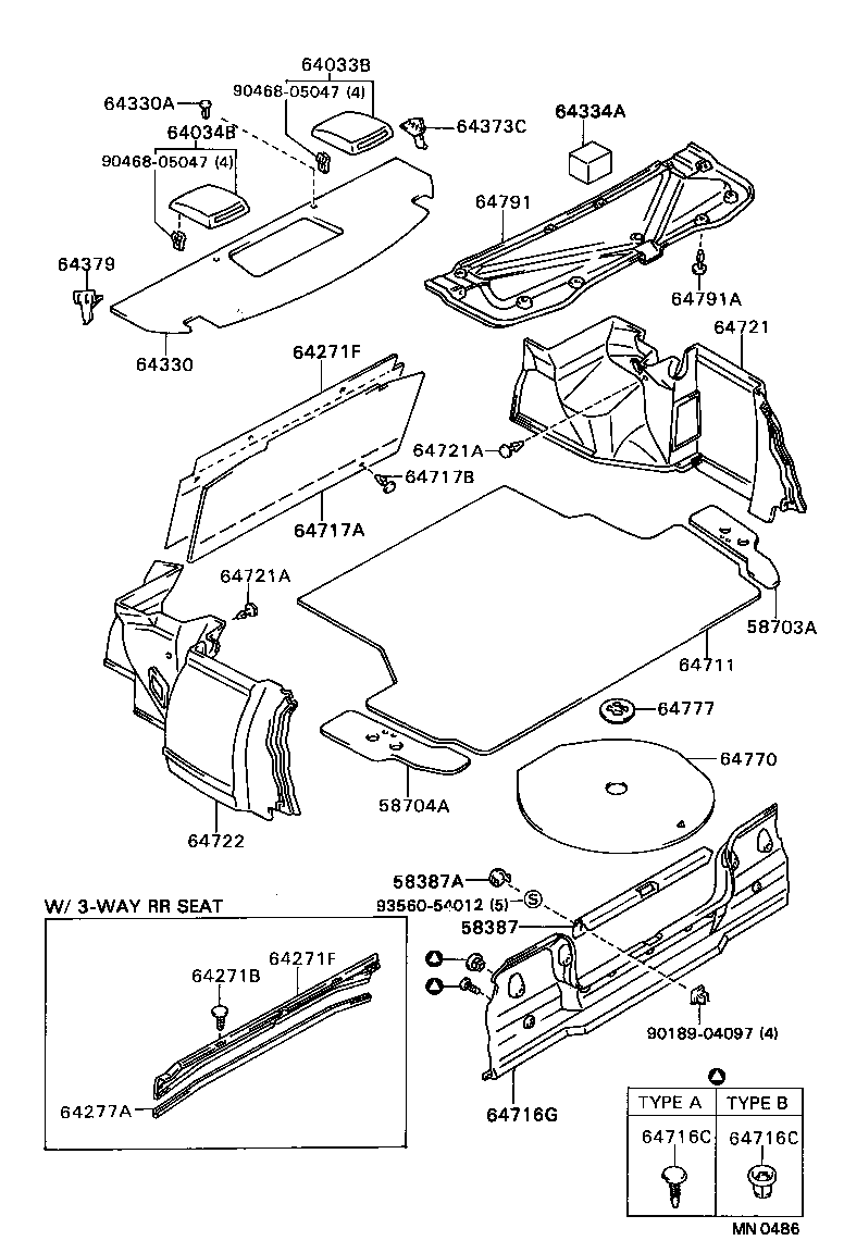 64334-20230 PAD, PACKAGE TRAY TRIM product image