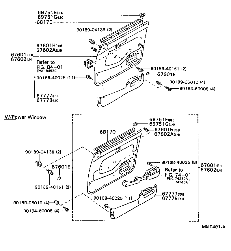 67404-20040 FRAME SUB-ASSY, FRONT DOOR, REAR LOWER LH product image
