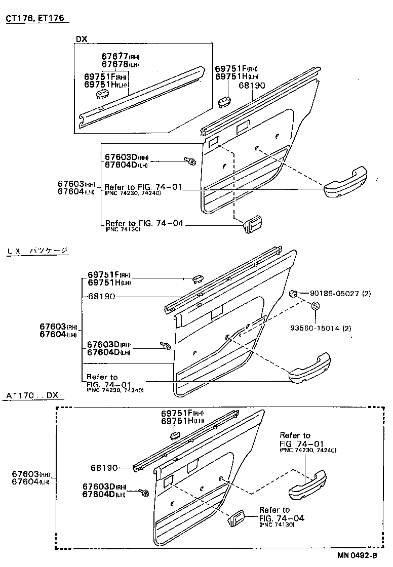 68113-20380 GLASS SUB-ASSY, REAR DOOR, RH product image