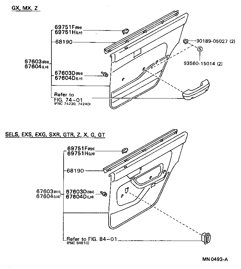 68113-20380 GLASS SUB-ASSY, REAR DOOR, RH product image