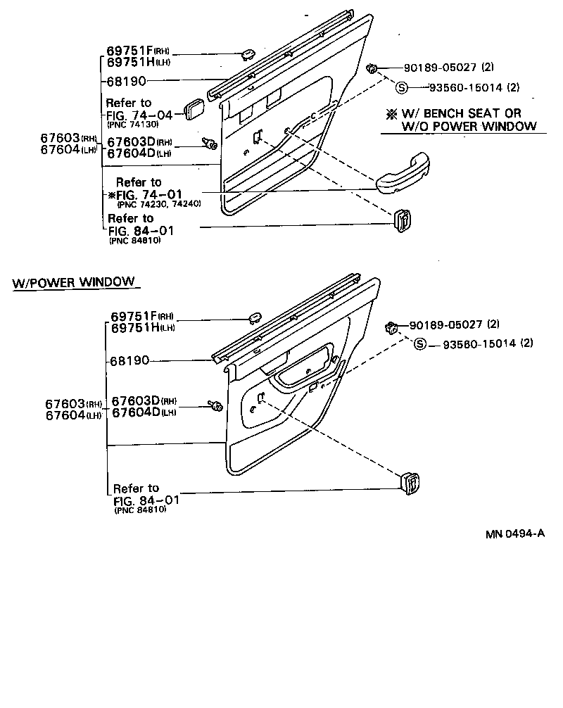 68113-95506 GLASS SUB-ASSY, REAR DOOR, RH product image