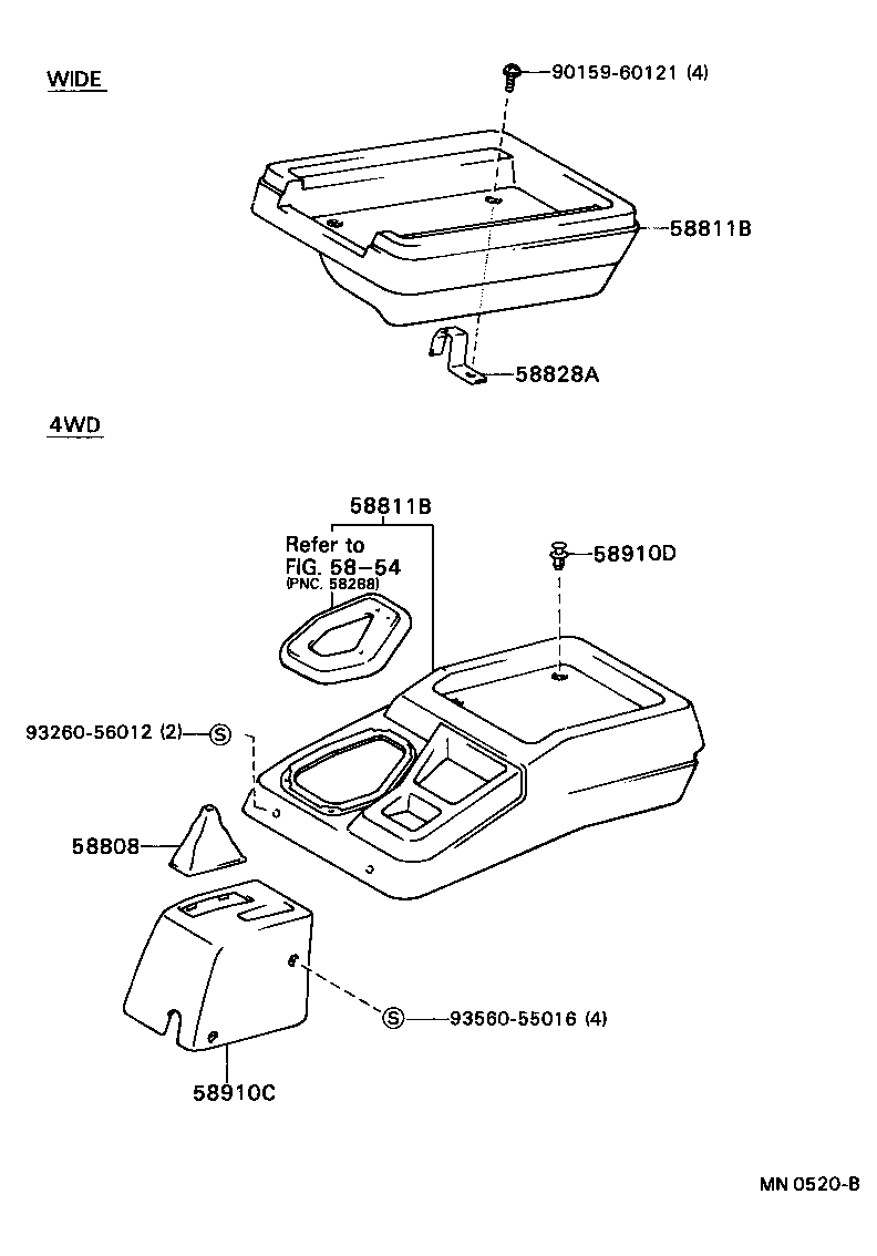 58879-37010 LABEL, CONSOLE DOOR LOCK INFORMATION product image