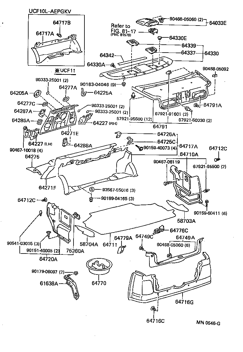 64271-50030 TRIM, ROOM PARTITION product image
