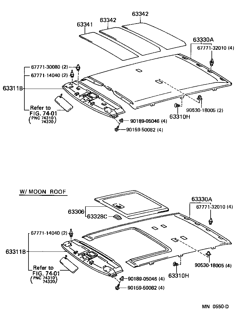 63341-50030 PAD, ROOF SILENCER, NO.2 product image