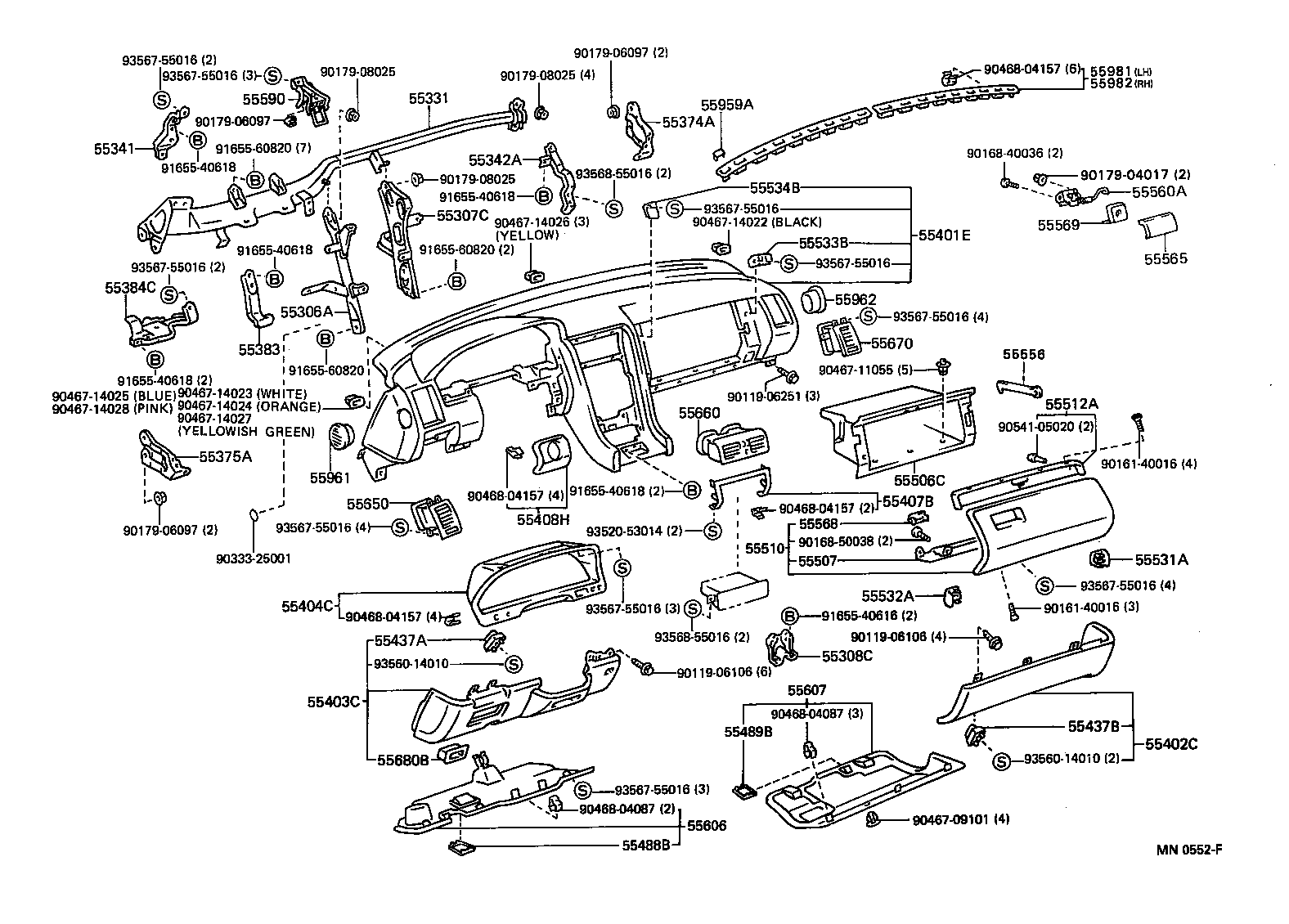 55552-50030 COVER, RADIO TUNER OPENING product image