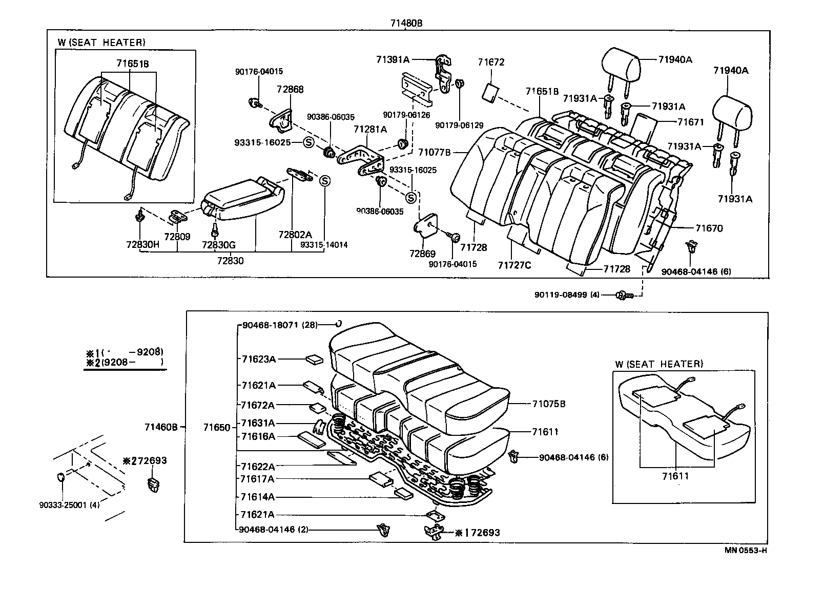 71670-50030 SPRING ASSY, REAR SEAT BACK(FOR BENCH SEAT) product image