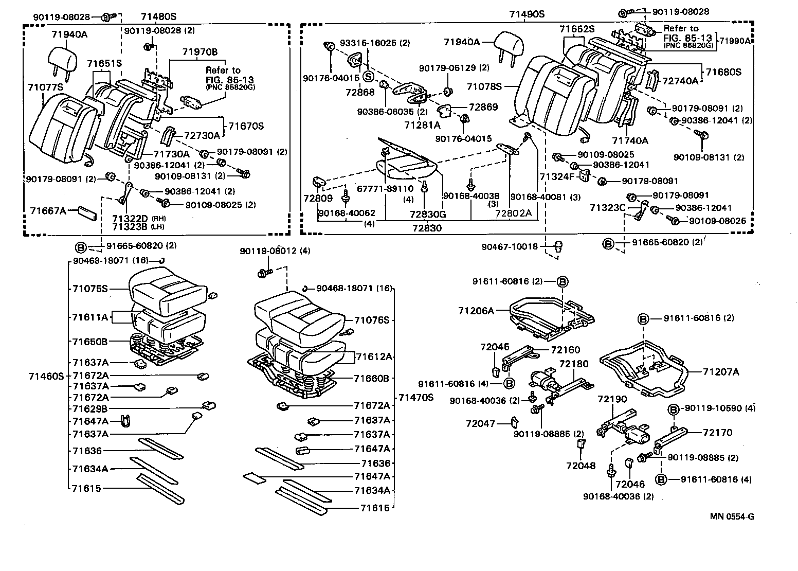71075-50101-B0 COVER, REAR SEAT CUSHION, RH (FOR SEPARATE TYPE) product image