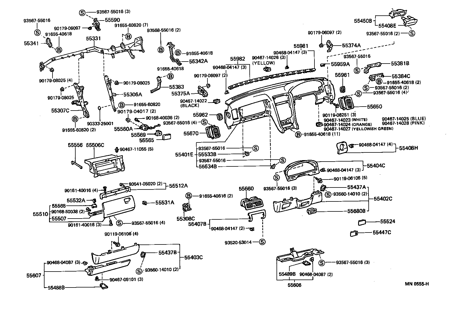 55552-50030 COVER, RADIO TUNER OPENING product image