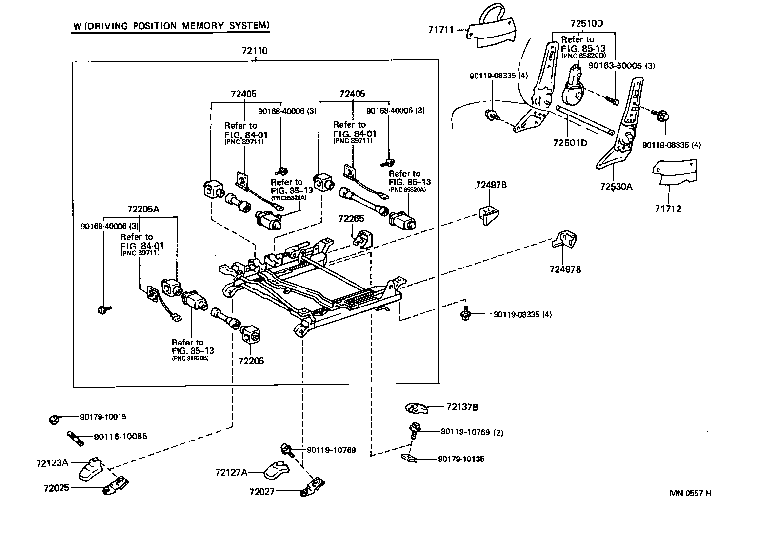 71640-50100 SPRING ASSY, FRONT SEAT BACK, LH(FOR SEPARATE TYPE) product image