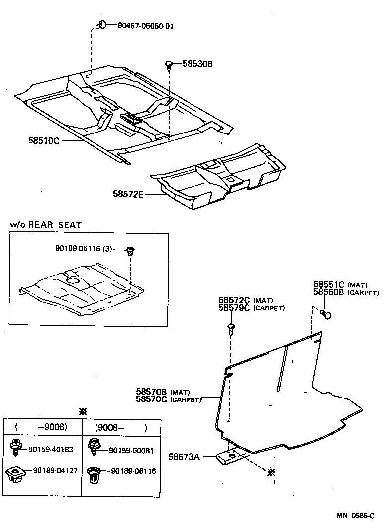 58570-10331-P0 MAT ASSY, REAR FLOOR product image