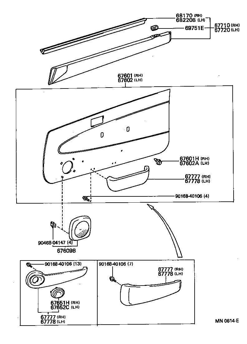 67112-10310 PANEL, FRONT DOOR, OUTER LH product image