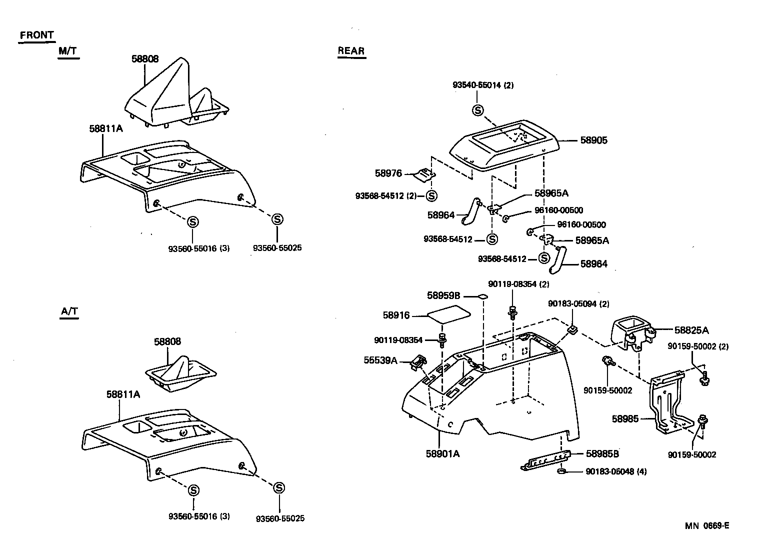 58821-60030 PANEL, CONSOLE, UPPER product image