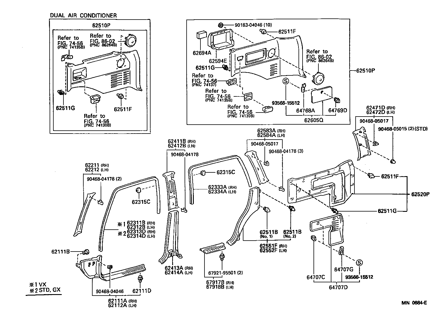 62313-60030-B0 TRIM, FRONT DOOR OPENING, RH product image