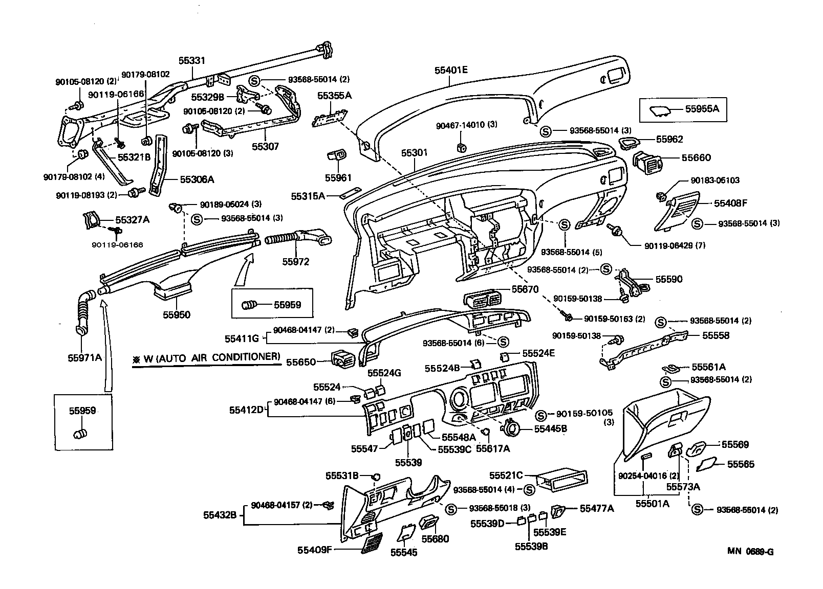 Toyota 55355-60010 PLATE, INSTRUMENT PANEL