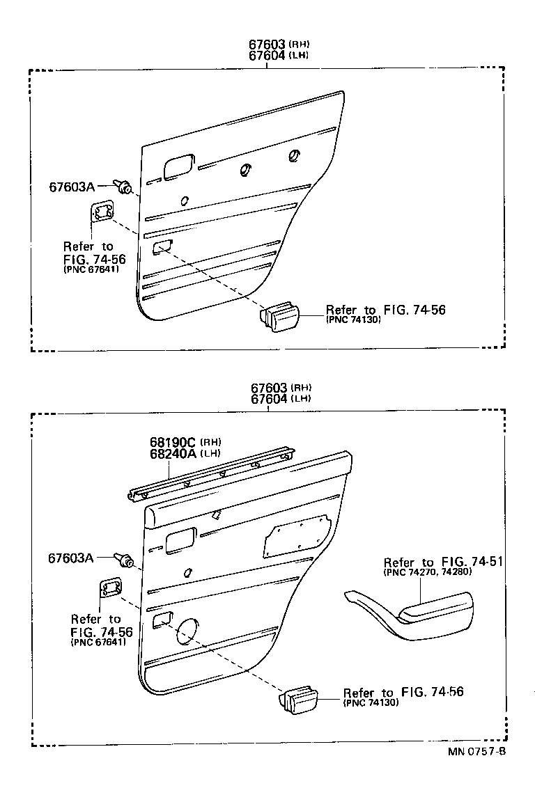 67004-60102 PANEL SUB-ASSY, REAR DOOR, LH product image
