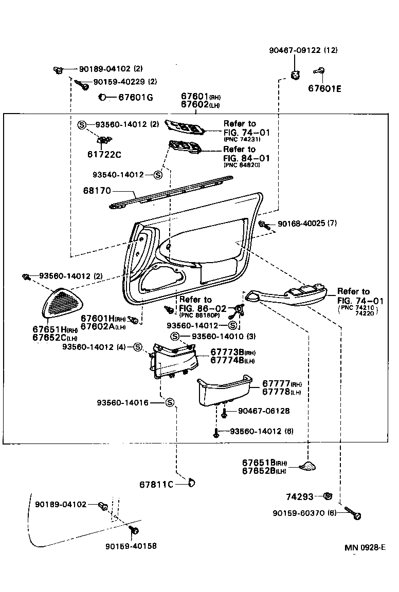 67503-32010 FRAME SUB-ASSY, FRONT DOOR, FRONT LOWER RH product image