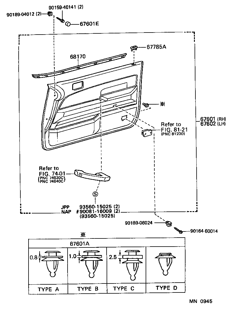 67402-03010 FRAME SUB-ASSY, FRONT DOOR, FRONT LOWER LH product image