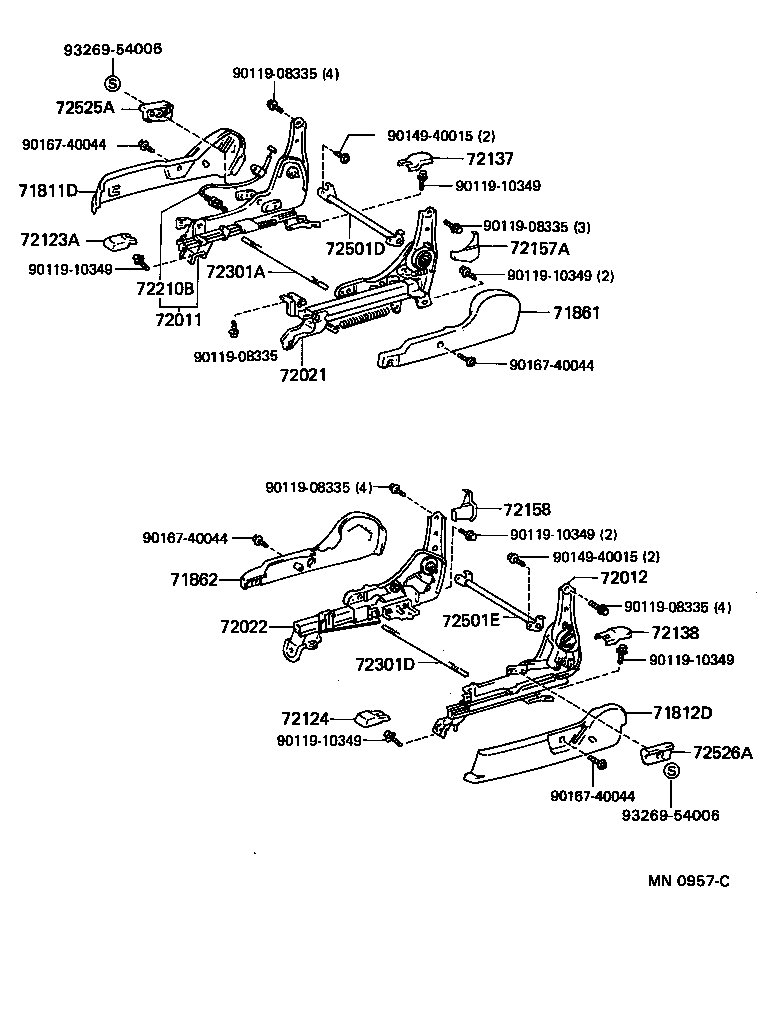 Toyota 71073-1G080-03 COVER, FRONT SEAT BACK, RH(FOR SEPARATE TYPE)