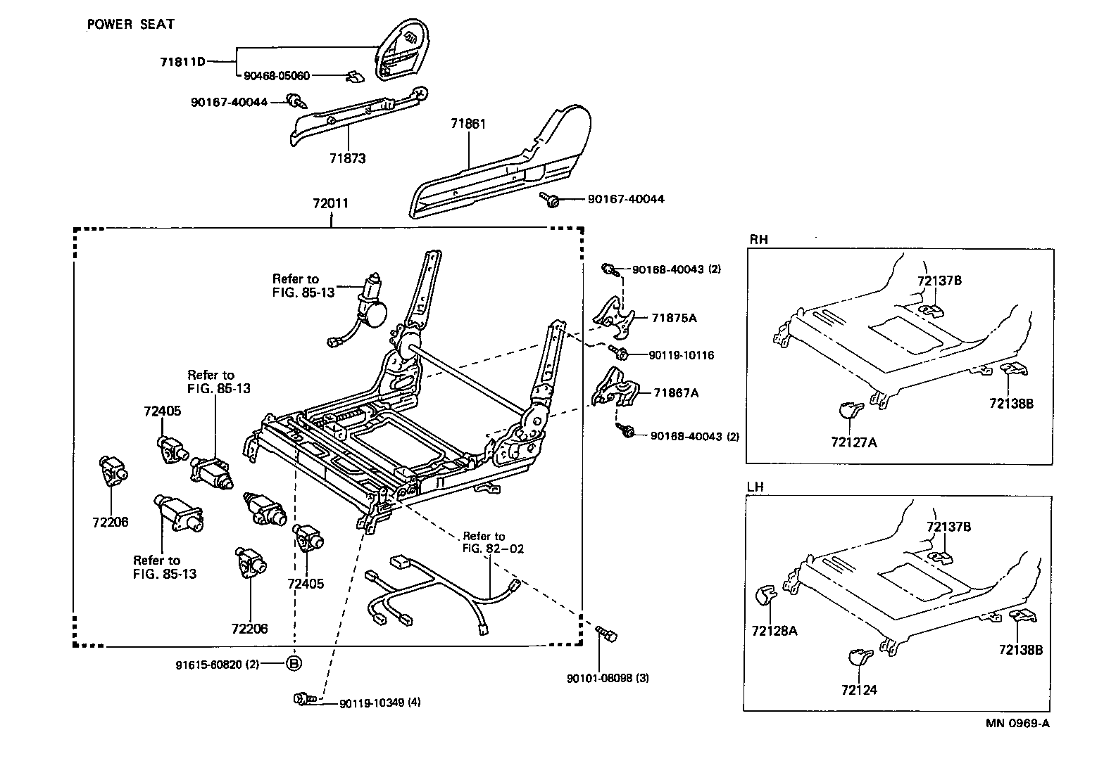 71630-22650 SPRING ASSY, FRONT SEAT BACK, RH(FOR SEPARATE TYPE) product image
