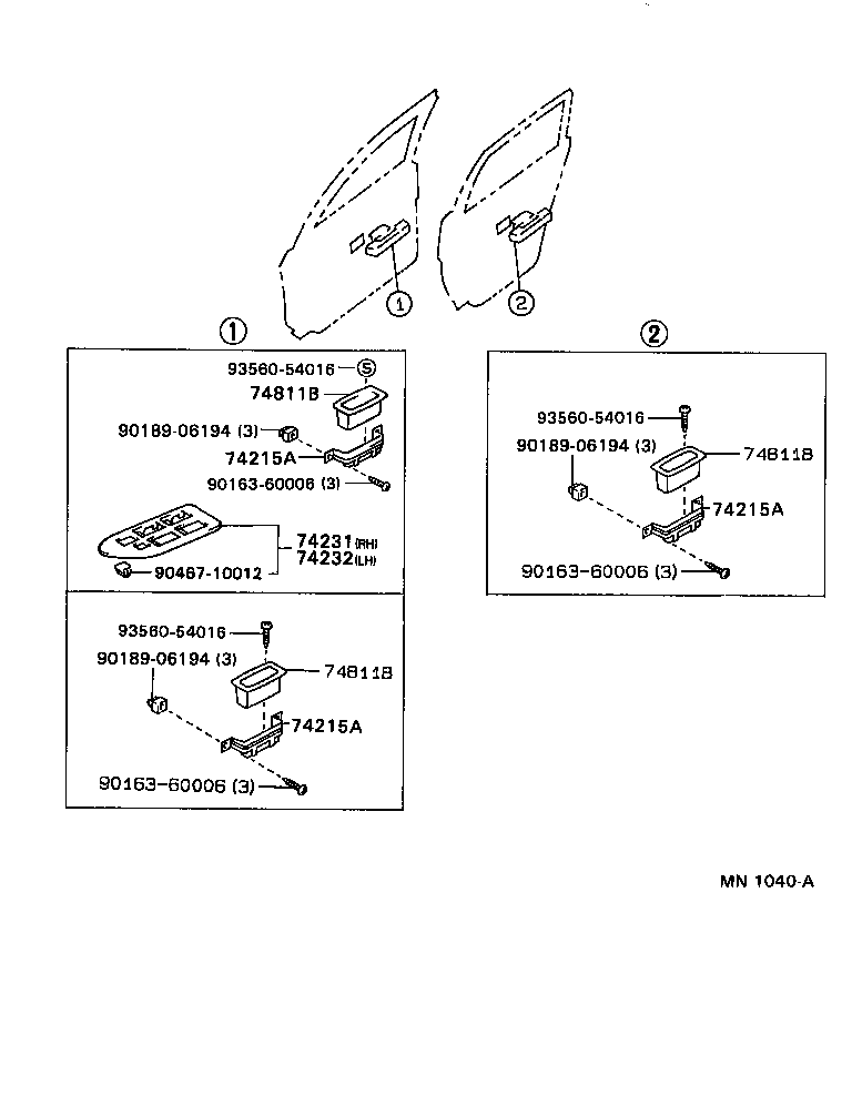 74348-12020-R4 HOLDER, VISOR product image