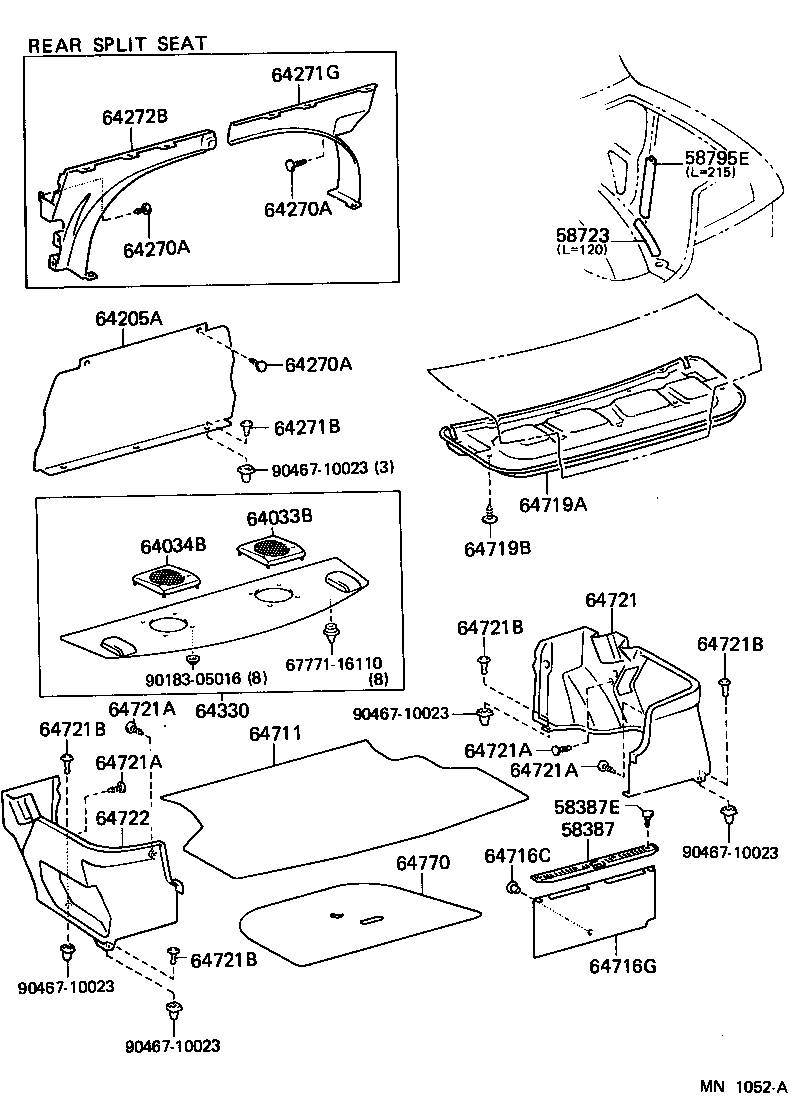Toyota 58387-16040-C0 PLATE, REAR FLOOR FINISH