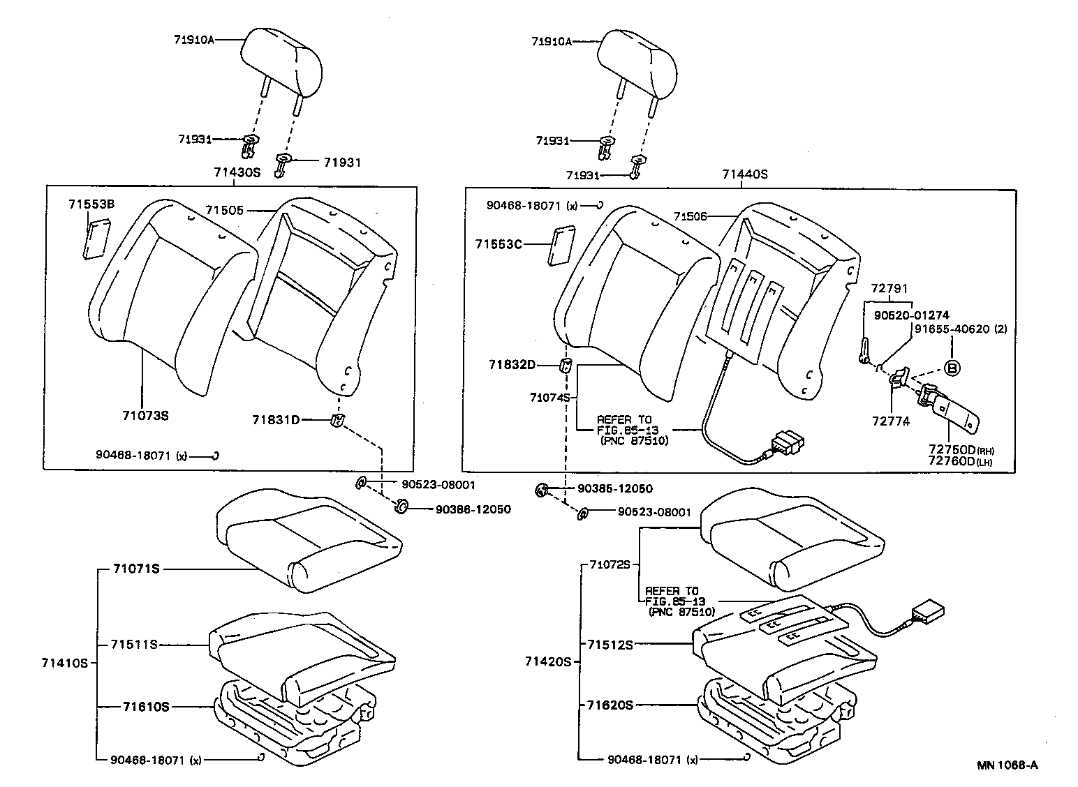 90506-20046 SPRING, TENSION (FOR FRONT SEAT ADJUSTER OUTER) product image