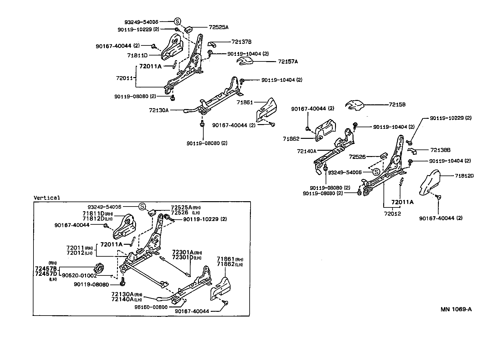 90506-20046 SPRING, TENSION (FOR FRONT SEAT ADJUSTER OUTER) product image