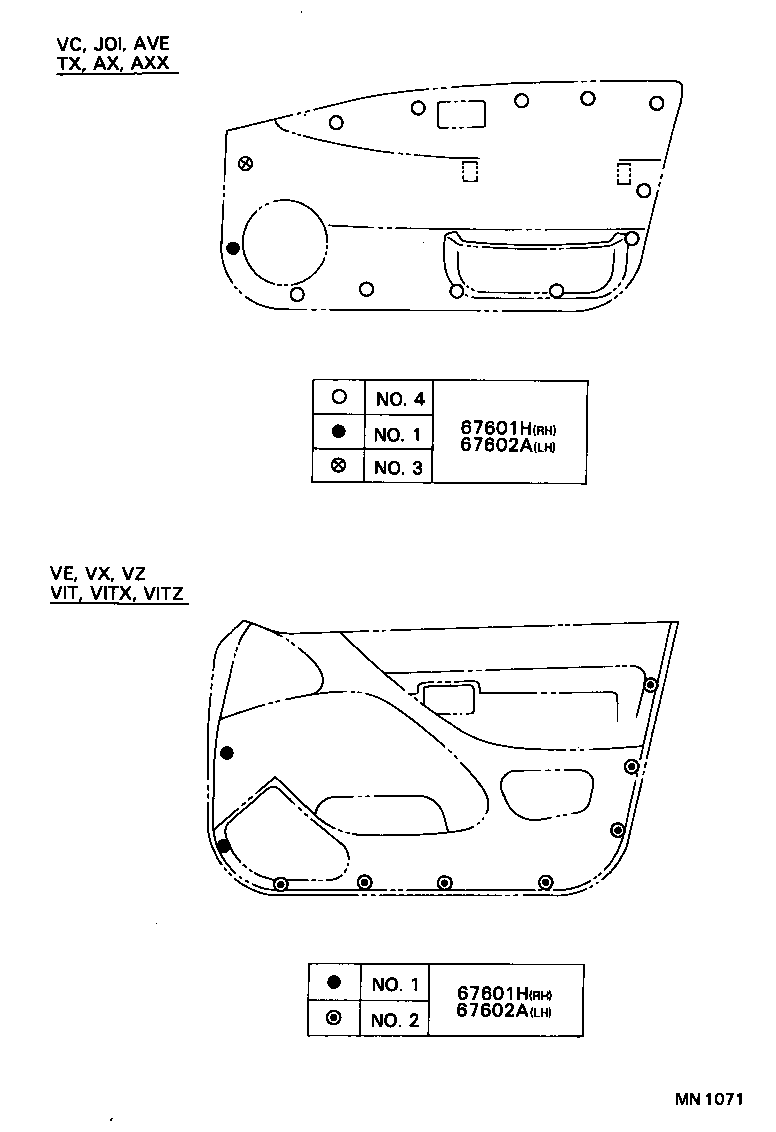 67404-16100 FRAME SUB-ASSY, FRONT DOOR, REAR LOWER LH product image