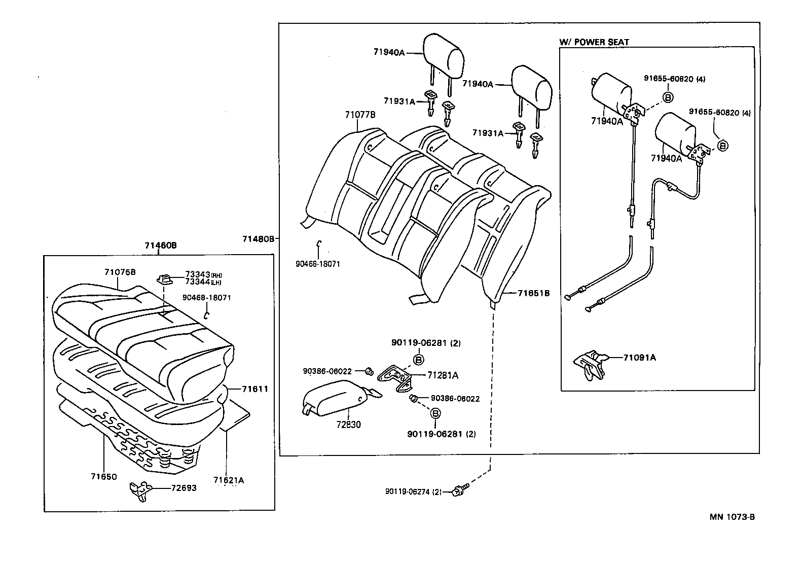71650-22160 SPRING ASSY, REAR SEAT CUSHION product image