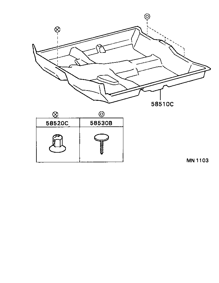 58510-1G612-C0 CARPET ASSY, FRONT FLOOR, FRONT product image