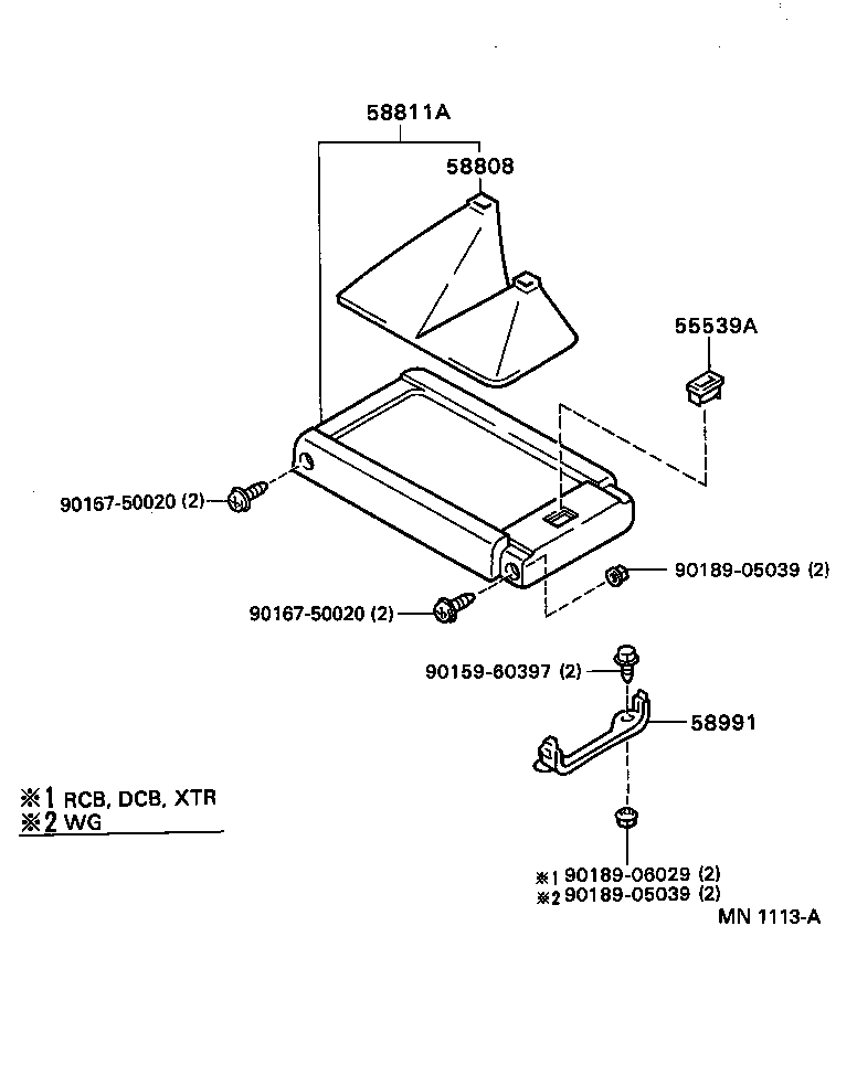 58802-35010-B0 BOX, CONSOLE, FRONT product image