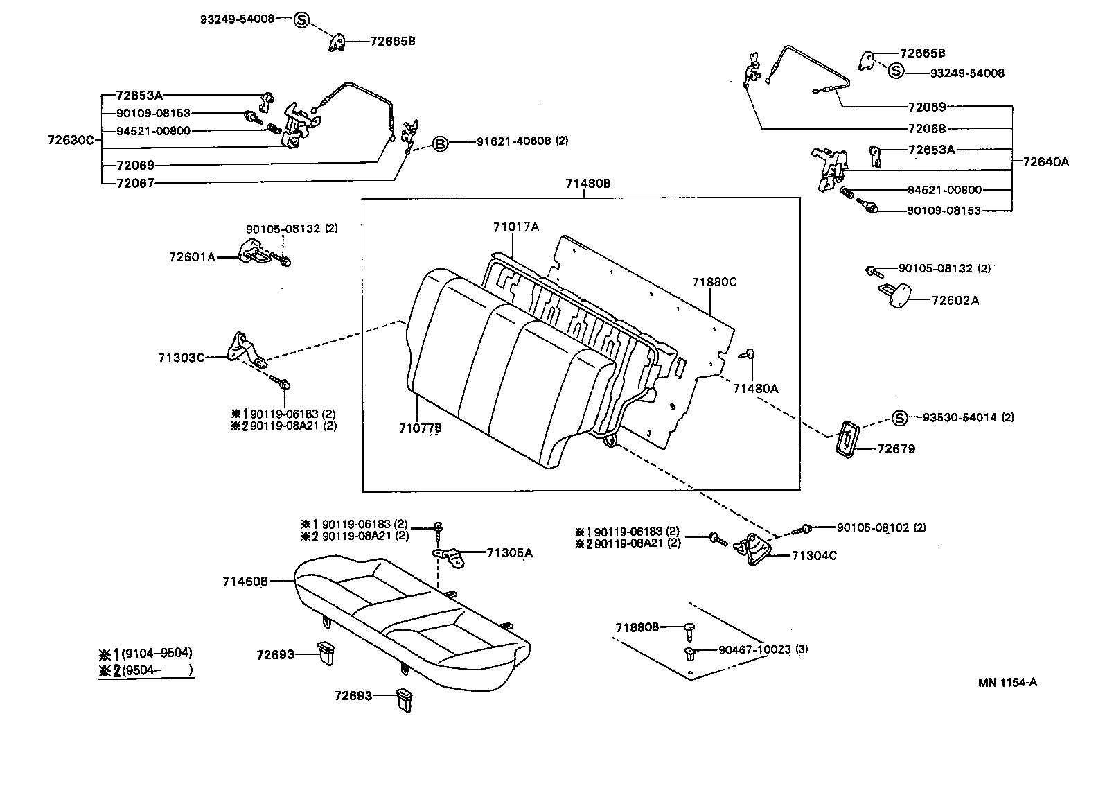 71480-1G750-C0 BACK ASSY, REAR SEAT (FOR BENCH TYPE) product image