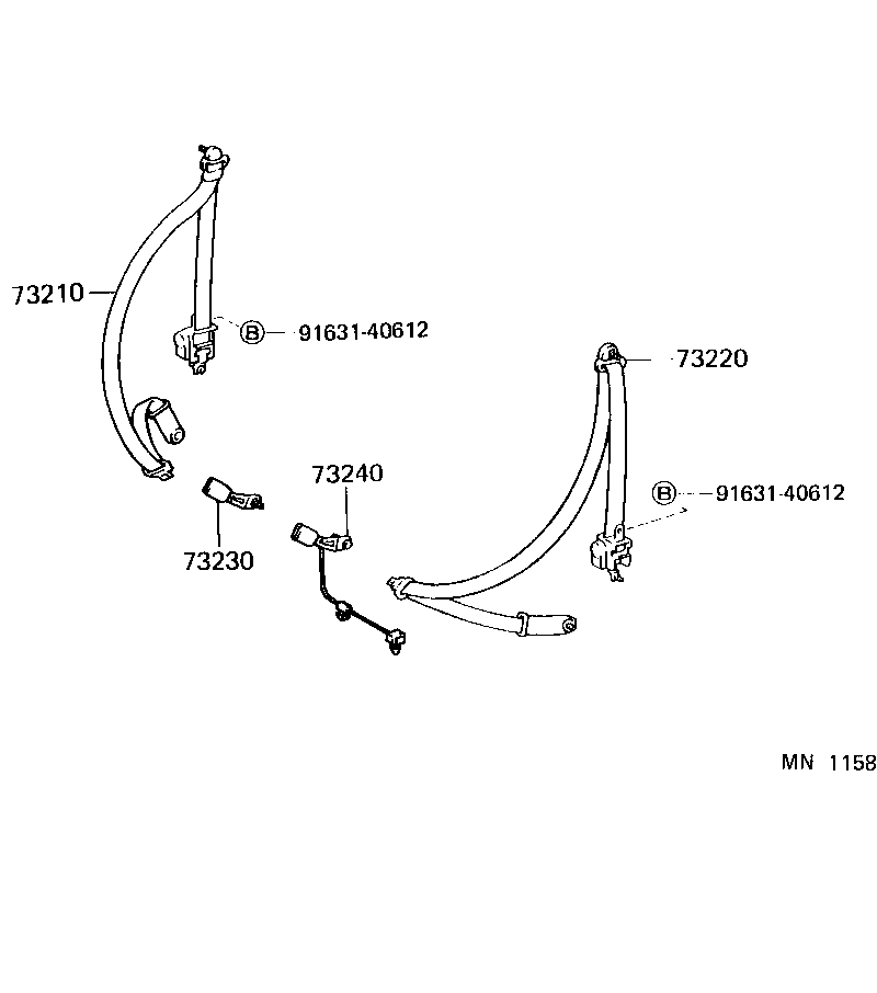 73136-16040-01 COVER, SHOULDER BELT ANCHOR, LH product image