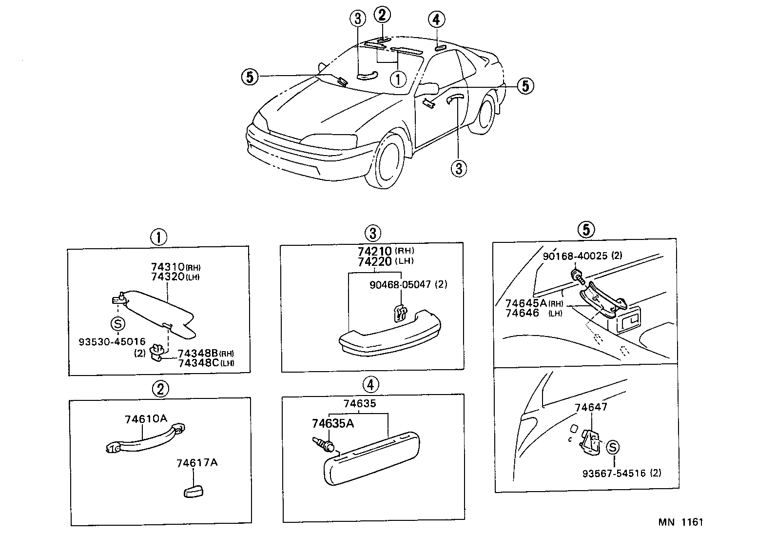 74645-16010-C0 COVER, DOOR ASSIST GRIP, RH product image