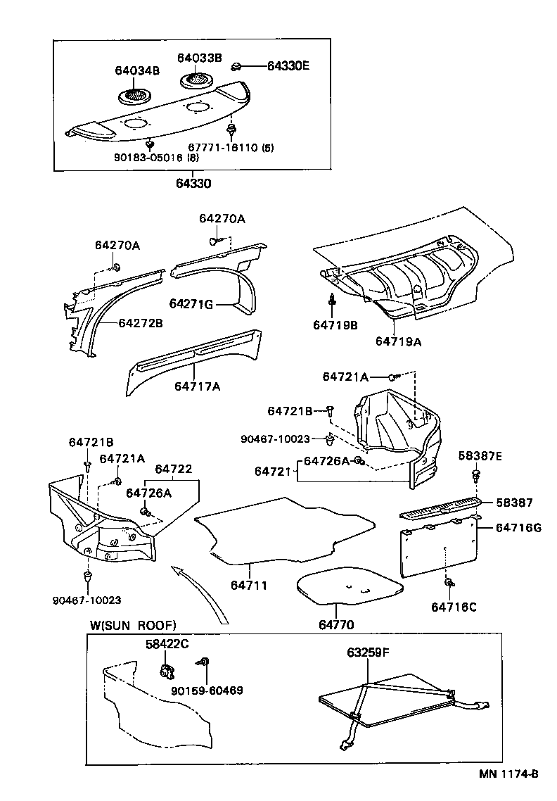 Toyota 58387-16030-20 PLATE, REAR FLOOR FINISH