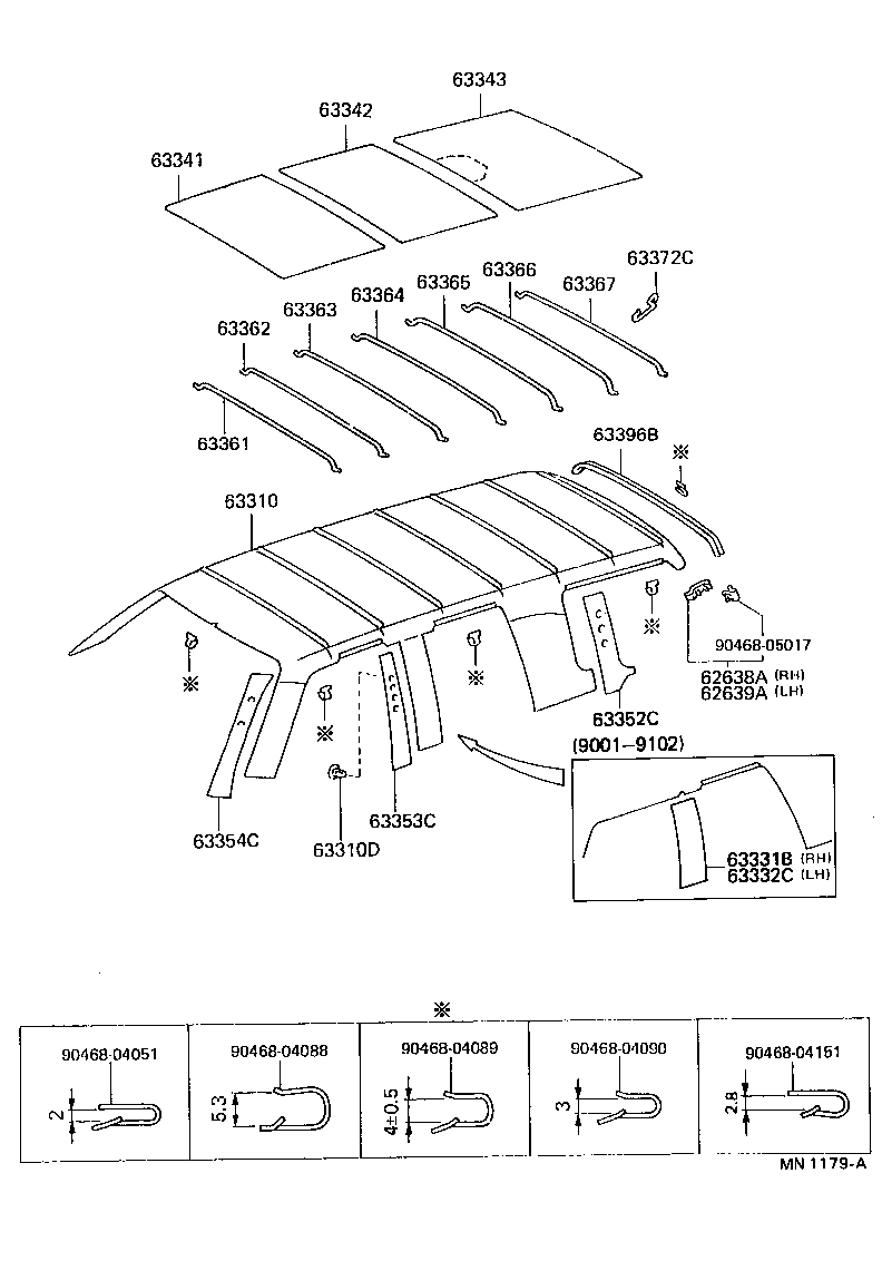 63306-60020-06 TRIM SUB-ASSY, SUNSHADE product image