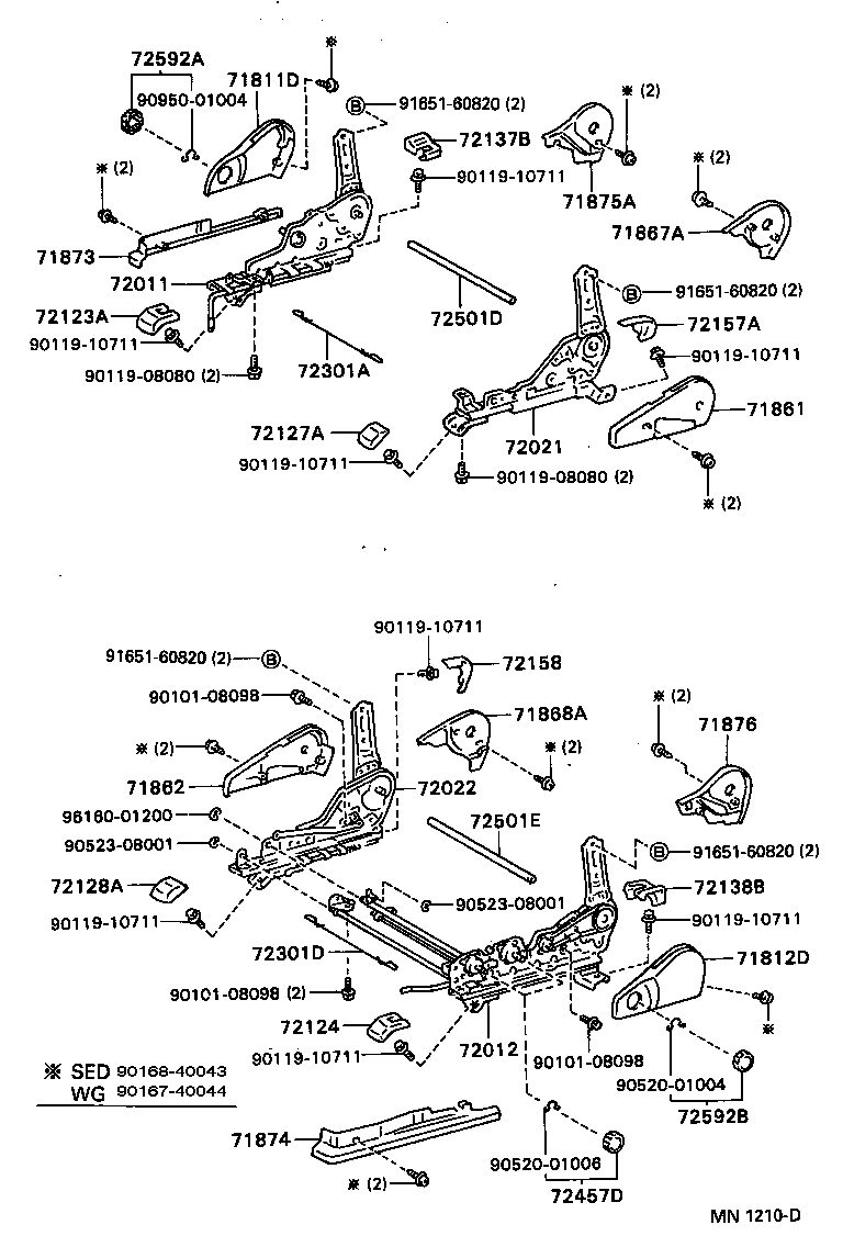 71610-32100 SPRING ASSY, FRONT SEAT CUSHION, RH(FOR SEPARATE TYPE) product image