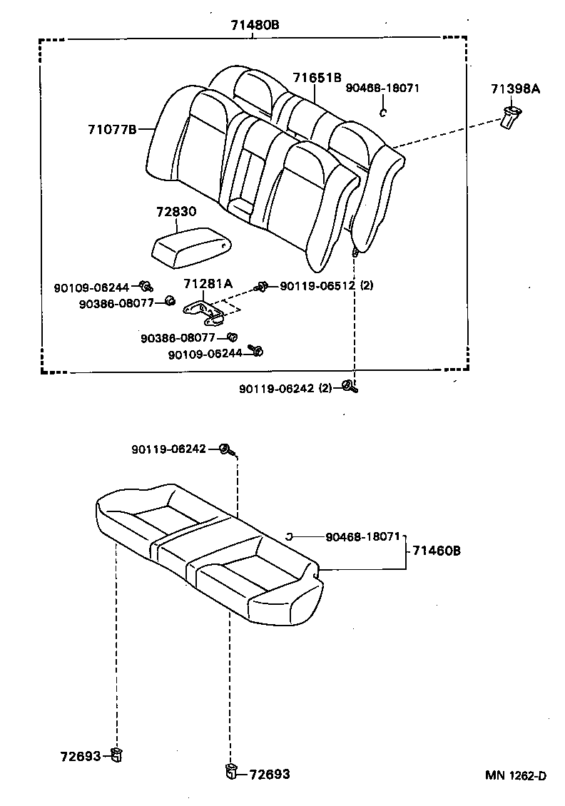 58216-13030 BRACKET ASSY, SEAT, OUTER LH product image