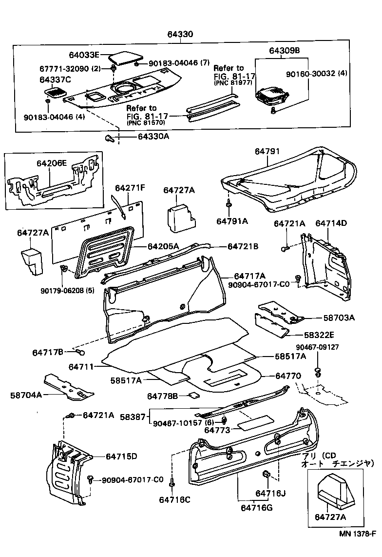 58703-30060 COVER SUB-ASSY, LUGGAGE COMPARTMENT SIDE, RH product image