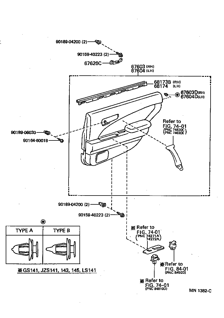 67004-30360 PANEL SUB-ASSY, REAR DOOR, LH product image