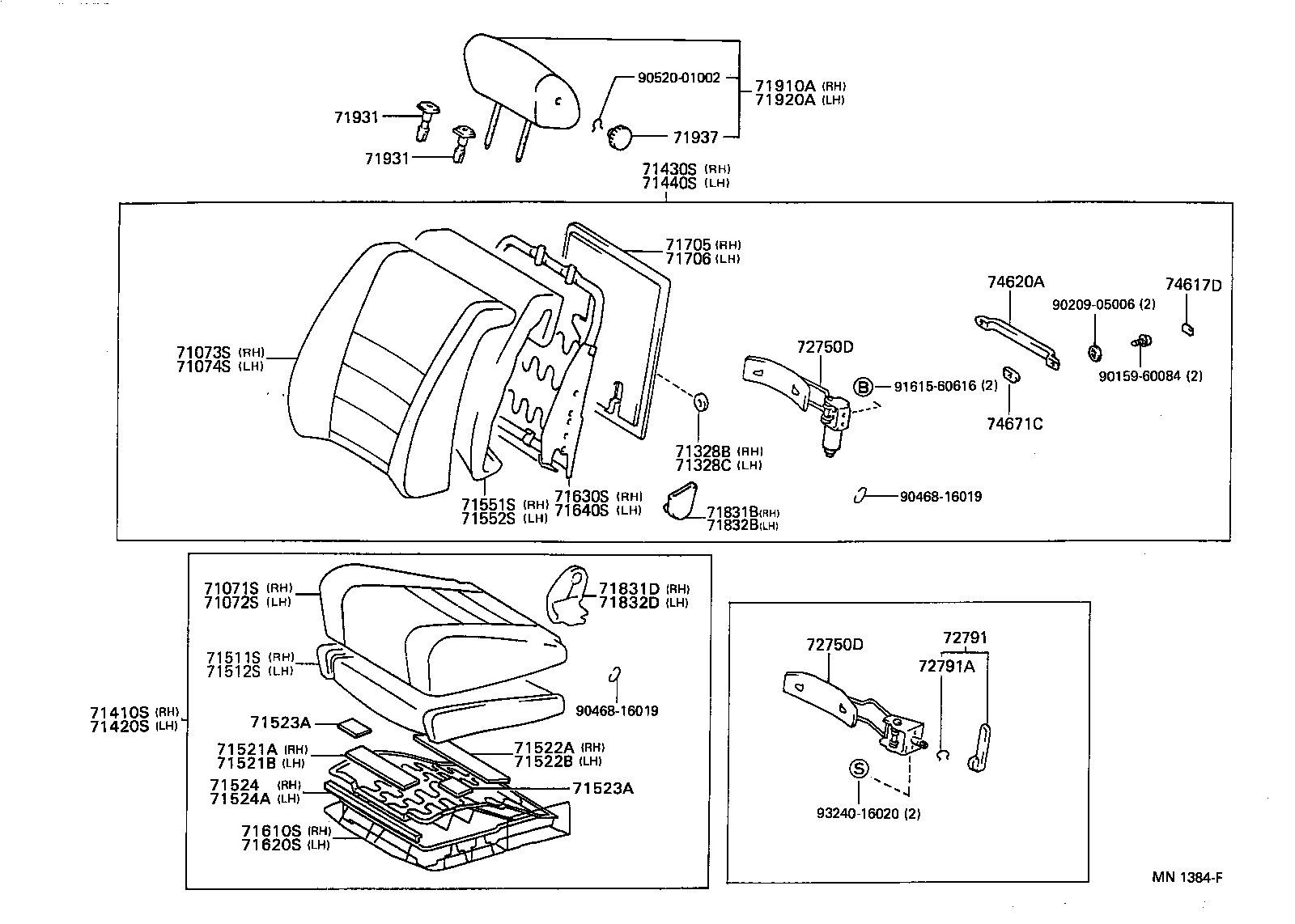 71620-30271 SPRING ASSY, FRONT SEAT CUSHION, LH(FOR SEPARATE TYPE) product image
