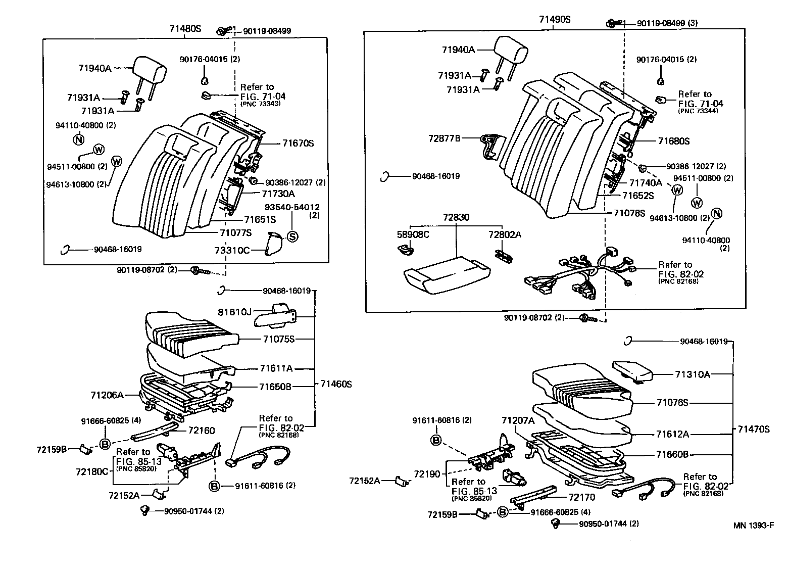 72809-30021 LOCK SUB-ASSY, REAR SEAT ARMREST product image