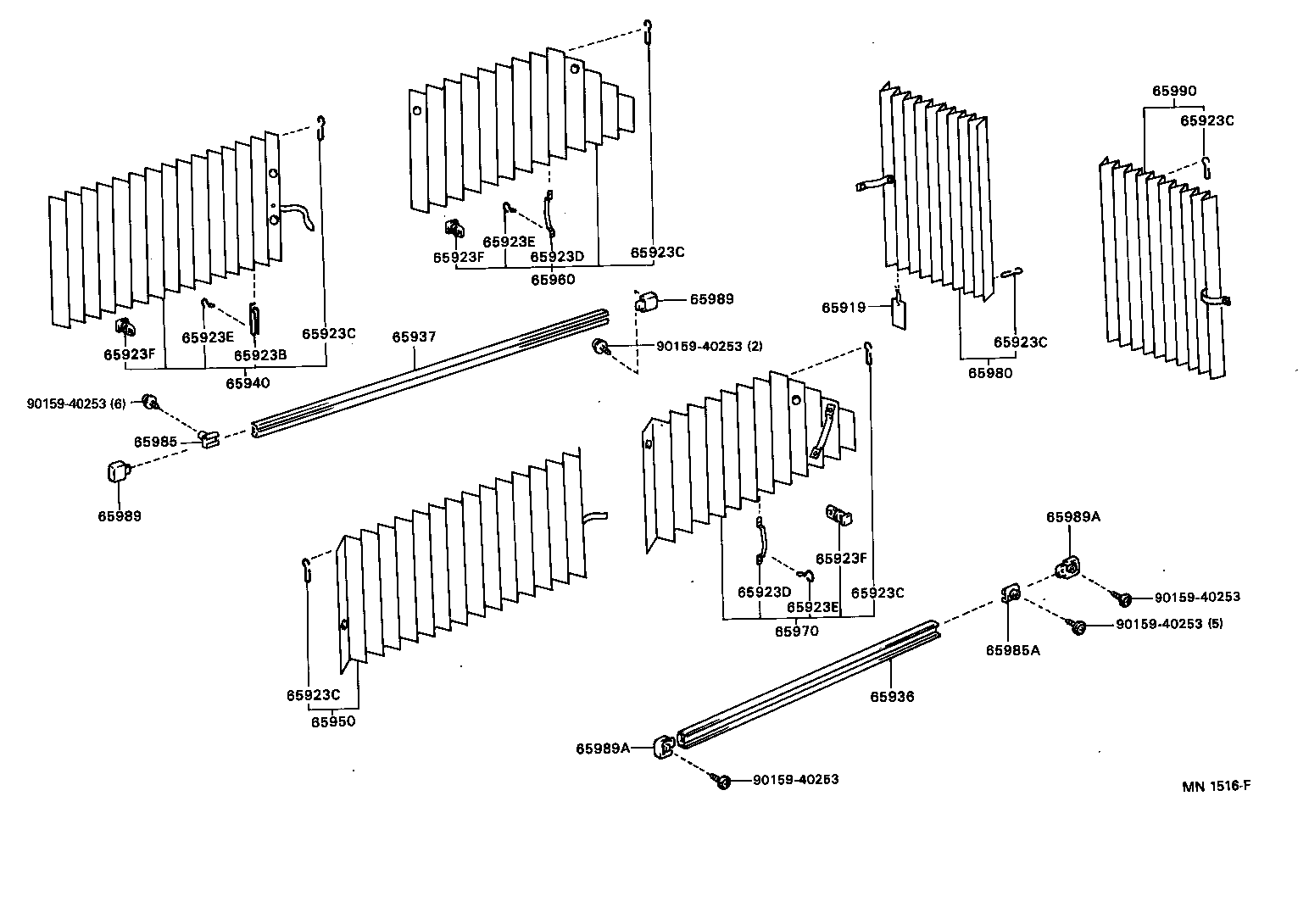 65923-28020 HOOK, CURTAIN, NO.2 product image