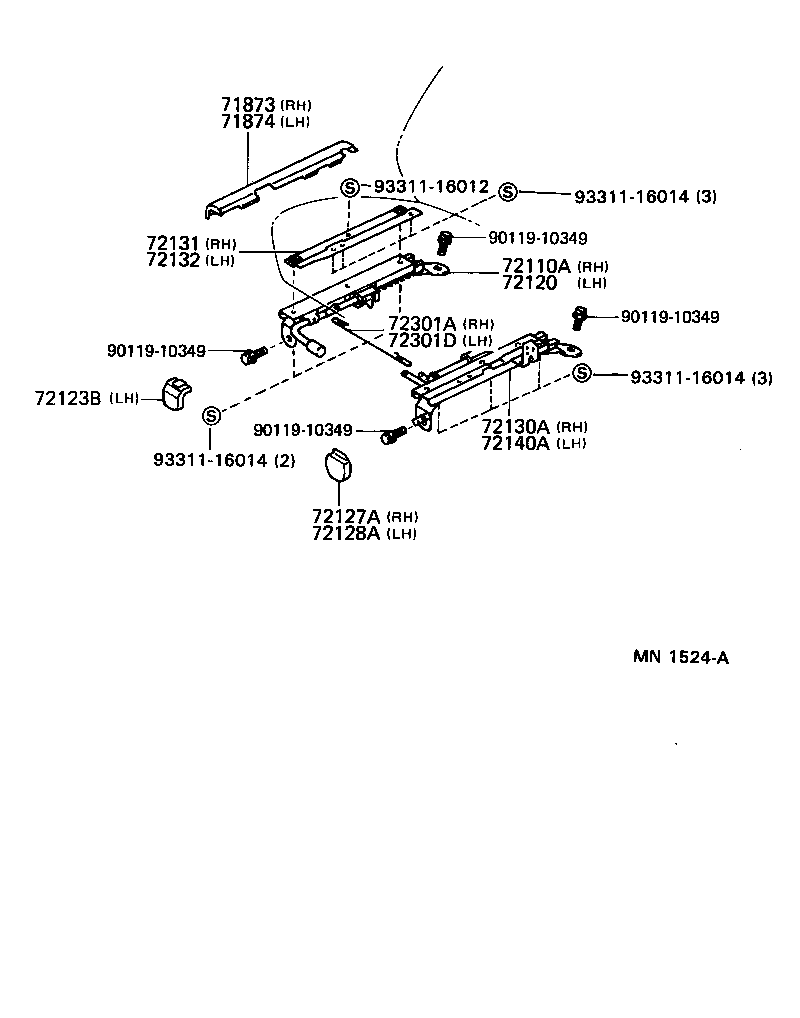 71430-17342-C2 BACK ASSY, FRONT SEAT, RH(FOR SEPARATE TYPE) product image