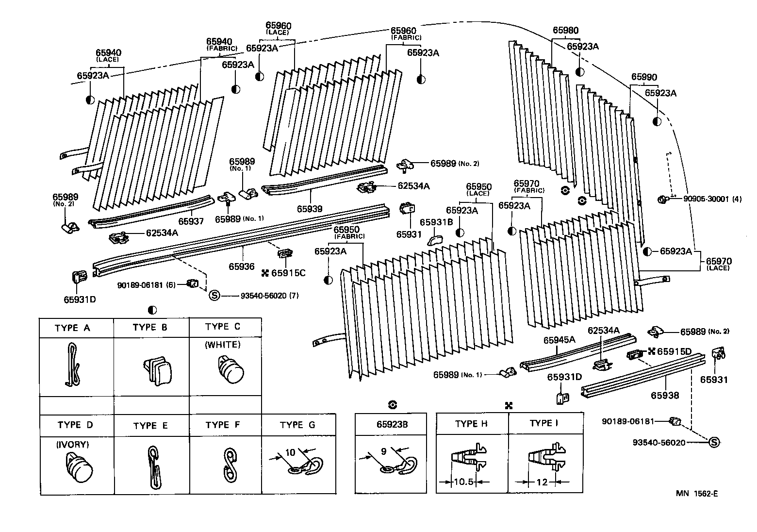 65923-28030 HOOK, CURTAIN, NO.1 product image
